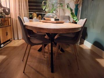 6 grijze eetkamerstoelen  beschikbaar voor biedingen