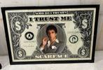 Scarface Tony Montana schilderij I TRUST ME, Verzenden