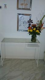 Glazen Computer Tafel / Bureau, Ophalen of Verzenden, Gebruikt, Bureau