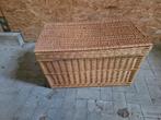 Vintage rieten kist met deksel, Overige materialen, Gebruikt, 50 tot 100 cm, 50 tot 75 cm