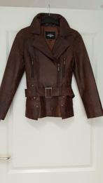 Leren jas, Kleding | Dames, Maat 38/40 (M), Bruin, Ophalen of Verzenden, Zo goed als nieuw