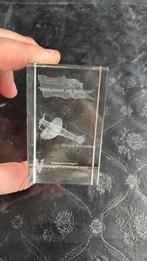 Glazen blok 60 jaar bevrijding Veteranendagen Luchtmacht ‘06, Ophalen of Verzenden, Luchtmacht, Nederland