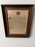 Notificatie Amsterdam, Antiek en Kunst, Ophalen of Verzenden