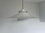 Vintage deens design witte hanglamp, Huis en Inrichting, Minder dan 50 cm, Ophalen of Verzenden, Zo goed als nieuw