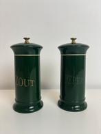 Vintage groene peper en zout molen, Ophalen of Verzenden, Zo goed als nieuw