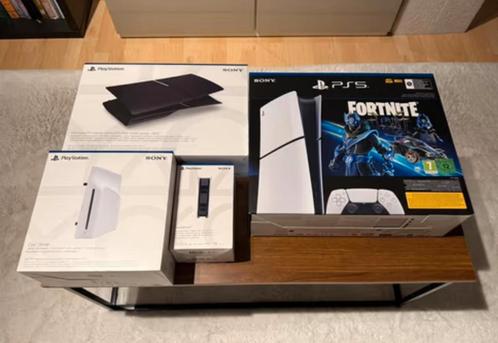 Playstation 5 met accessoires en garantie, Spelcomputers en Games, Spelcomputers | Sony PlayStation 5, Zo goed als nieuw, Playstation 5 Digital
