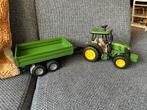 Bruder John Deere Tractor & Trailer 5115M, Ophalen of Verzenden, Zo goed als nieuw