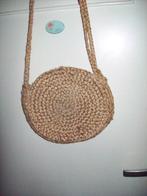 Ronde  Rieten  Tas, Ophalen of Verzenden, Zo goed als nieuw, Beige, Overige merken
