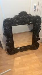 Barok zwarte spiegel, Huis en Inrichting, 100 tot 150 cm, Ophalen of Verzenden, Zo goed als nieuw, 75 tot 100 cm