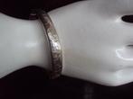zilveren slavenarmband met bewerking, Ophalen of Verzenden, Zilver