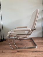 Vintage Jan des Bouvrie Stoel, Huis en Inrichting, Fauteuils, Ophalen, Gebruikt, Minder dan 75 cm, Metaal