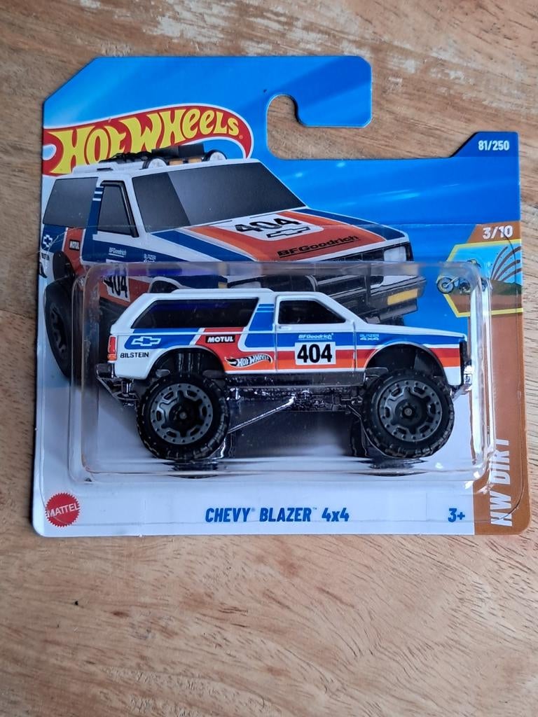 Hot Wheels Chevy Blazer 4x4 wit nieuw in verpakking, Ophalen of Verzenden, Nieuw, Auto