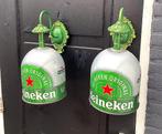 Te koop mancave 2 Heineken cafe wandlampen compleet, Verzamelen, Biermerken, Ophalen of Verzenden, Zo goed als nieuw, Overige typen