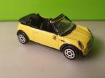 Majorette 294e - Mini Cooper Cabriolet [geel] 1/56, Ophalen of Verzenden, Gebruikt, Auto