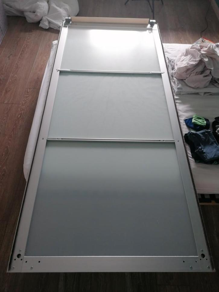 IKEA Pax deuren Lyngard mat glas, Huis en Inrichting, Kasten | Kledingkasten, Gebruikt, 200 cm of meer, 50 tot 100 cm, Minder dan 25 cm