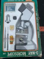 Vintage 3-Way Microscoop Lab Set, Hobby en Vrije tijd, Overige Hobby en Vrije tijd, Ophalen of Verzenden, Gebruikt