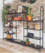 Modulaire vintage stelling wandmeubel boekenkast roomdivider, Ophalen of Verzenden, Zo goed als nieuw