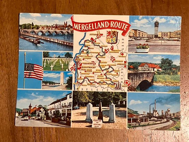 Mergelland Route., Verzamelen, Ansichtkaarten | Nederland, Gelopen, Limburg, 1960 tot 1980, Ophalen of Verzenden