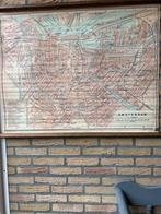 schoolplaat reproduktie plattegrond Amsterdam, Ophalen of Verzenden, Aardrijkskunde