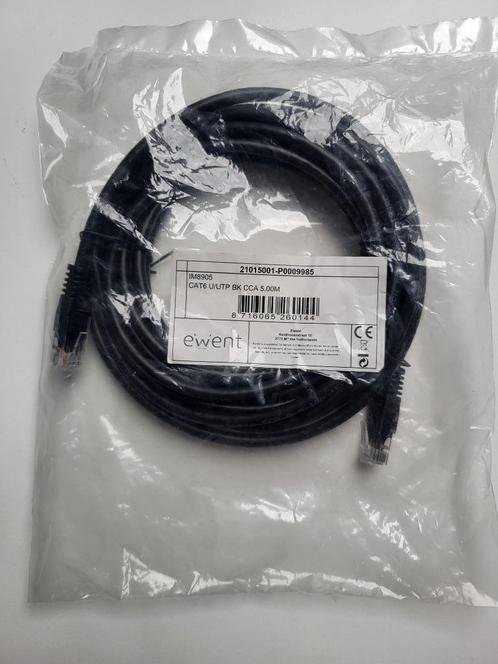 CAT6 u/UTP 5 meter, Computers en Software, Pc- en Netwerkkabels, Nieuw, Ophalen of Verzenden
