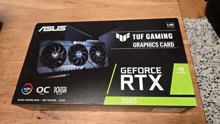 Aangeboden: ASUS TUF RTX 3080 OC Edition met 10GB, Computers en Software, Videokaarten, Zo goed als nieuw, Nvidia, PCI-Express 4.0