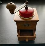 vintage houten schoot koffiemolen KTM rood emaille schuif, Ophalen of Verzenden