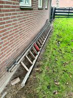 Houten Ladder, Doe-het-zelf en Verbouw, Ladders en Trappen, Ophalen, Gebruikt, Ladder, 4 meter of meer