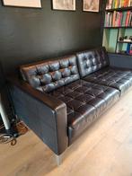 Ikea Karlstad leren bank, Huis en Inrichting, Ophalen, Gebruikt, Leer, Klassieke
