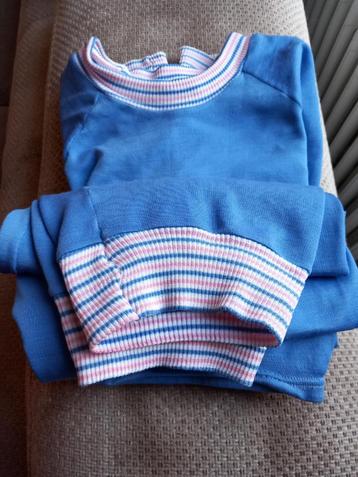 leuke vintage pyjama blauw huispak jaren 60 M L carnaval ! beschikbaar voor biedingen