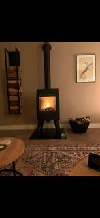 Spinder Design Cubic Fire Houtrek - Mat Zwart, Huis en Inrichting, Ophalen, Zo goed als nieuw, Hout, Houtkachel