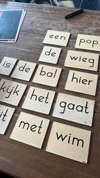 50 oude hard kartonnen kaartjes van lagere school, Ophalen of Verzenden