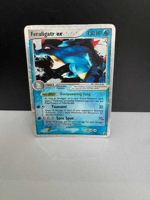 Feraligatr ex, Hobby en Vrije tijd, Verzamelkaartspellen | Pokémon, Zo goed als nieuw, Meerdere kaarten, Foil, Ophalen of Verzenden