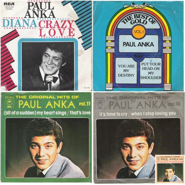 PAUL ANKA - PAKKET!, Cd's en Dvd's, Vinyl Singles, Zo goed als nieuw, Single, Pop, 7 inch, Ophalen of Verzenden