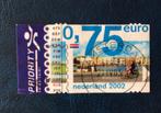 postzegel priority Nederland 2002 0,75 euro, Postzegels en Munten, Postzegels | Nederland, Verzenden, Na 1940, Gestempeld