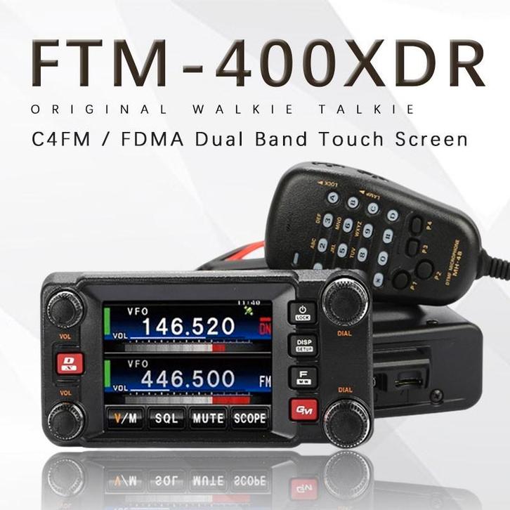 T.k yaesu ftm-400xdr + yaesu smb-01 + yaesu mh-85A11U, Telecommunicatie, Zenders en Ontvangers, Zo goed als nieuw, Ophalen