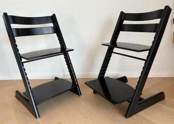 Zwarte STOKKE Tripp Trapp kinderstoel (triptrap / trip trap) beschikbaar voor biedingen