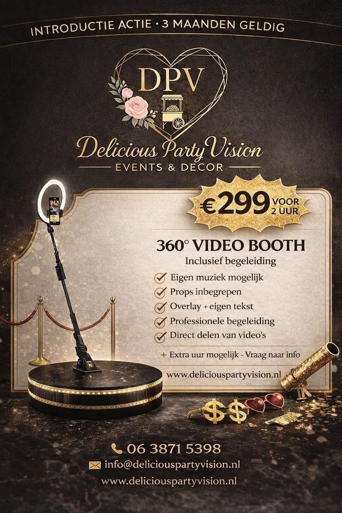360 photo booth, Ophalen of Verzenden