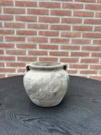 Brocante aardewerk vaas/kruik grijs., Ophalen, Steen, Overige kleuren, Zo goed als nieuw