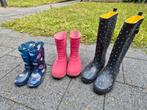 Regenlaarzen maat 27 (kleine blauwe), 35 (roze) en 38., Ophalen, Gebruikt, Jongen of Meisje, Laarzen