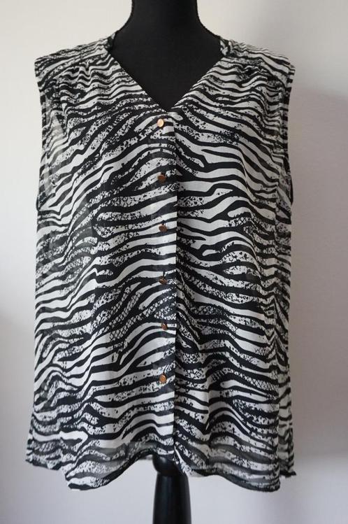 VERO MODA Geweldige Zebra Print Blouse Zonder Mouwen XL, Kleding | Dames, Blouses en Tunieken, Zo goed als nieuw, Maat 46/48 (XL) of groter