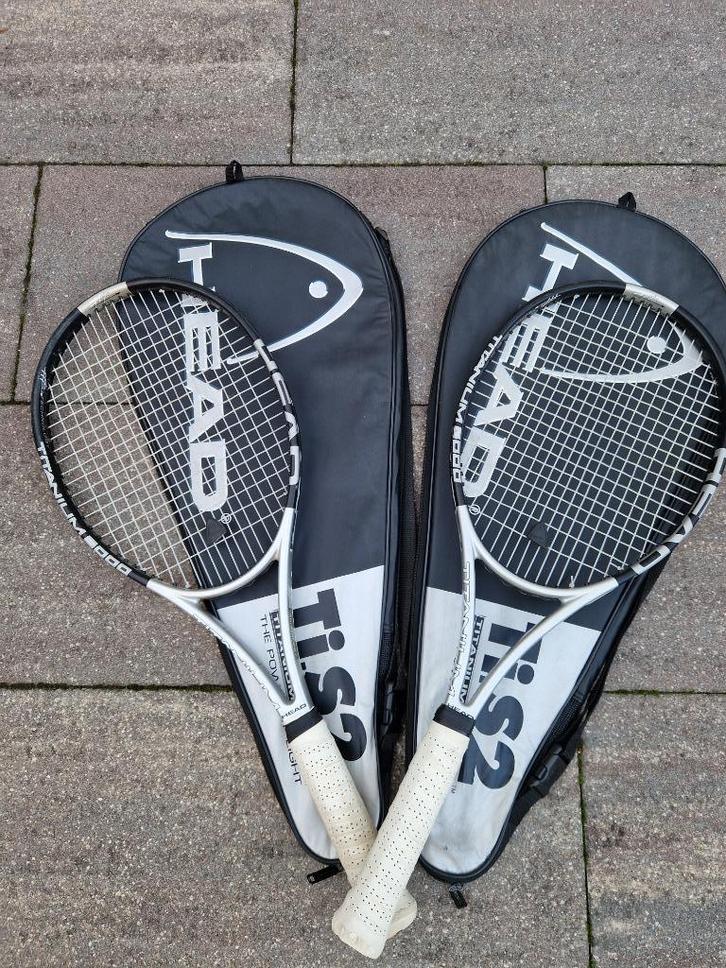 Head Titanium 5000 Tennisracket 2 stuks, Sport en Fitness, Tennis, Zo goed als nieuw, Racket, Head, L3, Ophalen of Verzenden