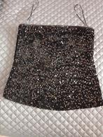 Glitter Topje (NIEUW) - Perfect voor een feestje!, Zwart, Nieuw, Ladies Fashion, Ophalen of Verzenden