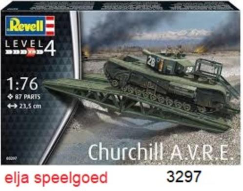Revell 1:76 Tank Churchill A V R E 3297 modelbouw Tank, Hobby en Vrije tijd, Modelbouw | Auto's en Voertuigen, Nieuw, Tank, 1:50 of kleiner