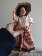 Celluloid pop met strohoed, Antiek en Kunst, Antiek | Speelgoed, Ophalen