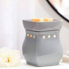 Mooie scentsy warmer lamp classic curve gloss gray beschikbaar voor biedingen