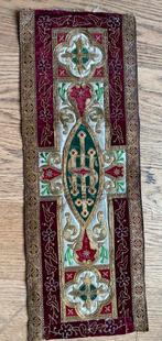 Kerkelijke zijden strook met gouddraad, Ophalen of Verzenden