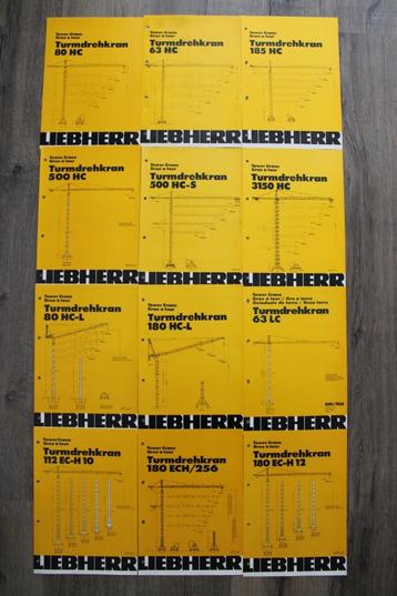 Folders Liebherr-torenkranen beschikbaar voor biedingen