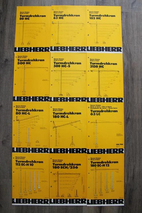 Folders Liebherr-torenkranen, Boeken, Catalogussen en Folders, Zo goed als nieuw, Folder, Ophalen of Verzenden