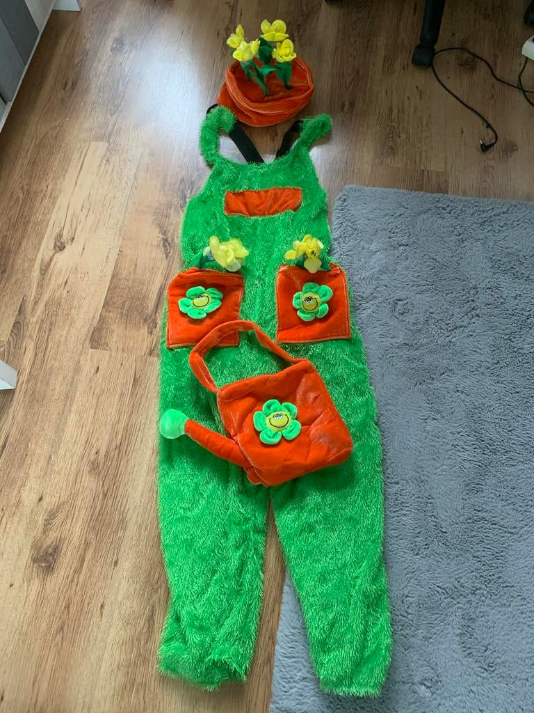 Bloemenmeisje Carnavalspak - Maat S, Ophalen of Verzenden, Zo goed als nieuw