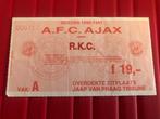 ⚽ Ticket Ajax - RKC 1990/1991 ⚽, Verzamelen, Sportartikelen en Voetbal, Overige typen, Ophalen of Verzenden, Ajax